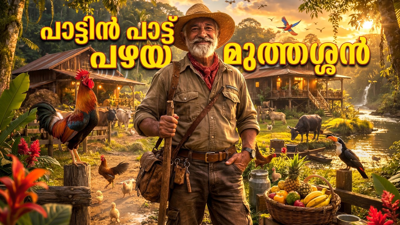 പാട്ടിൻ പാട്ട് പഴയ മുത്തശ്ശൻ 🐄🐔 | Malayalam Old MacDonald (AI Cinematic Jungle Farm)#Malayalam