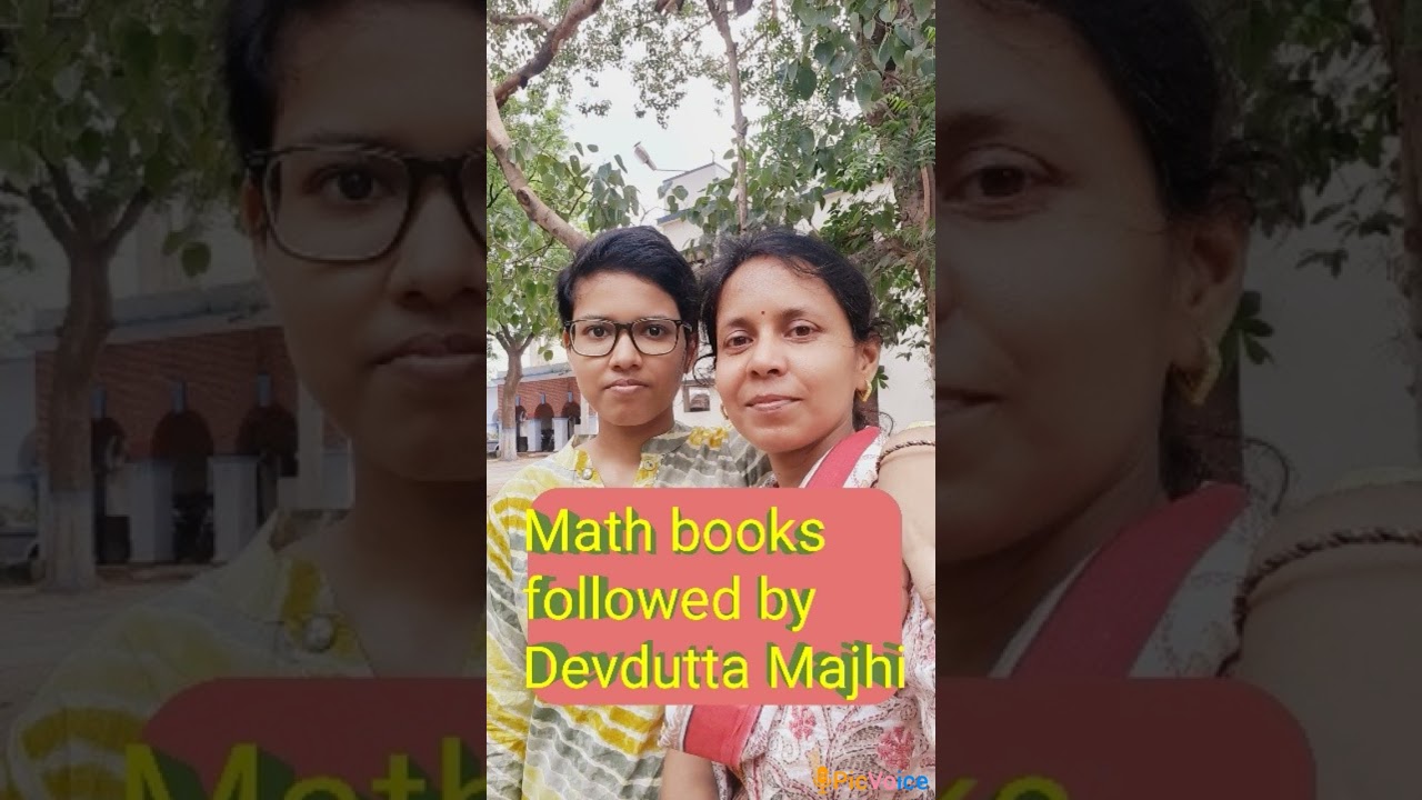 Math books guidance for JEE by Devdutta Majhi..