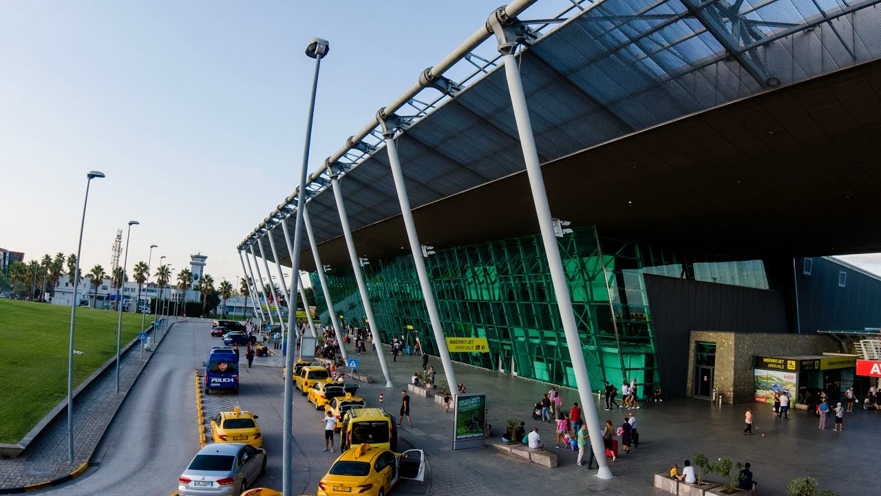 4k Tirana 🇦🇱 Welcome to Tirana International Airport Nënë Tereza