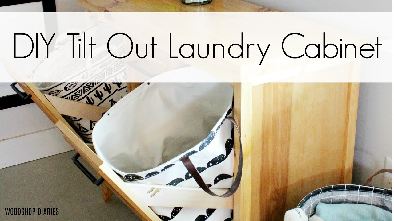 How to Build a Tilt Out Laundry Cabinet