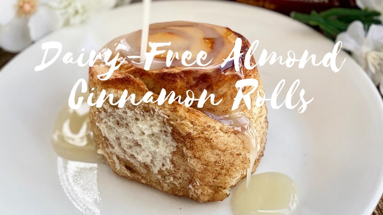 Dairy Free Almond Cinnamon rolls | How to Bake with Almond Milk