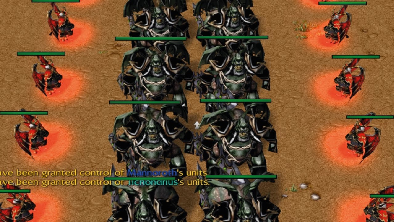 【小黄】100 Mannoroth Chaos Attack vs 100 Tichondrius (All Lv10 With Skills)