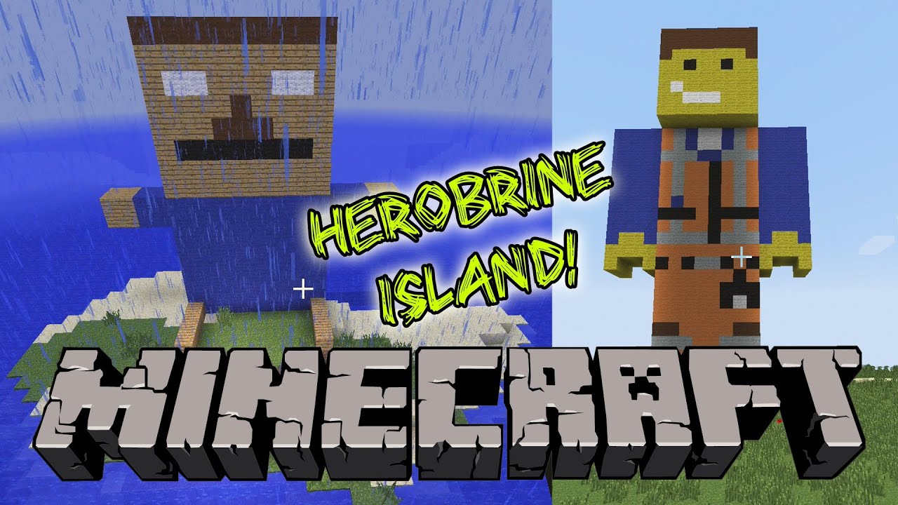 MINECRAFT - House Tour, Herobrine Island, Emmet Statue