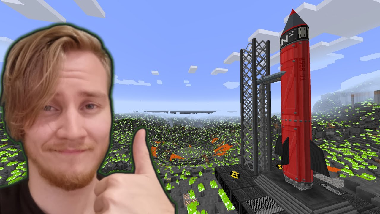 Latasin Minecraftiin Lisää Ydinpommi modeja l w/Muovipullo