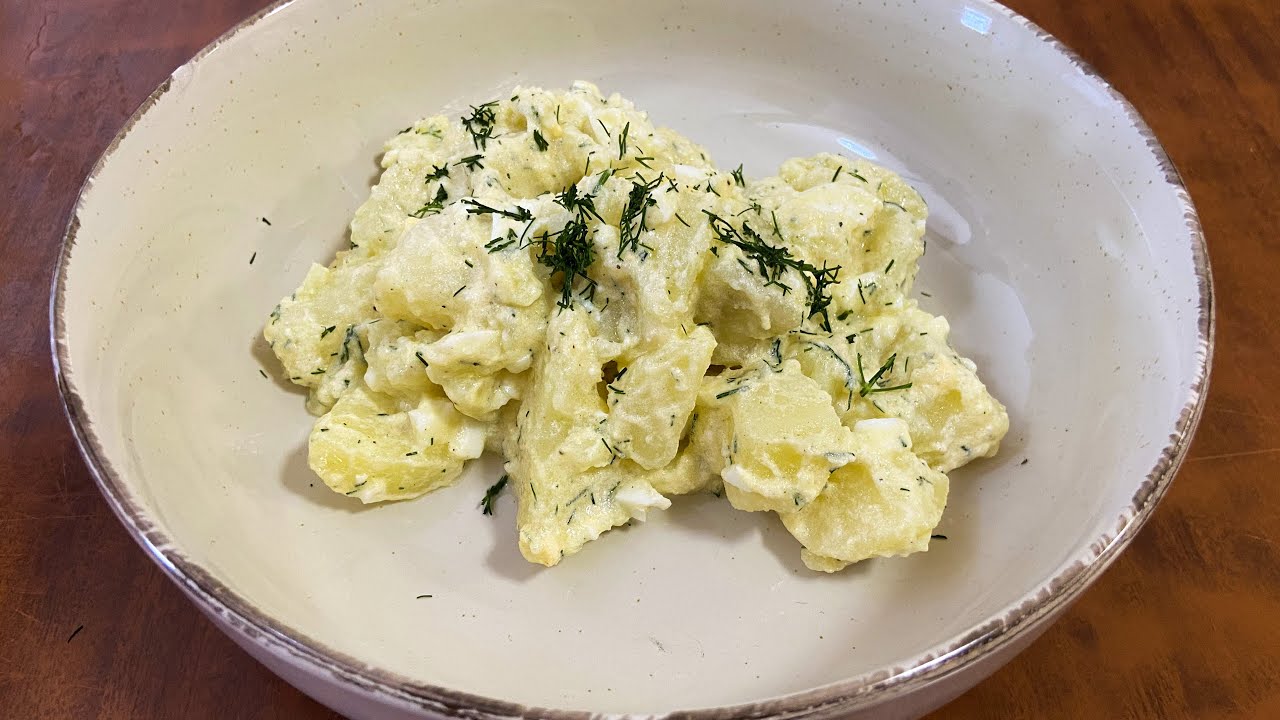 Sallate me patate, veze dhe kos | Shije dhe shendet | Salad with boiled potato ,eggs and yogurt