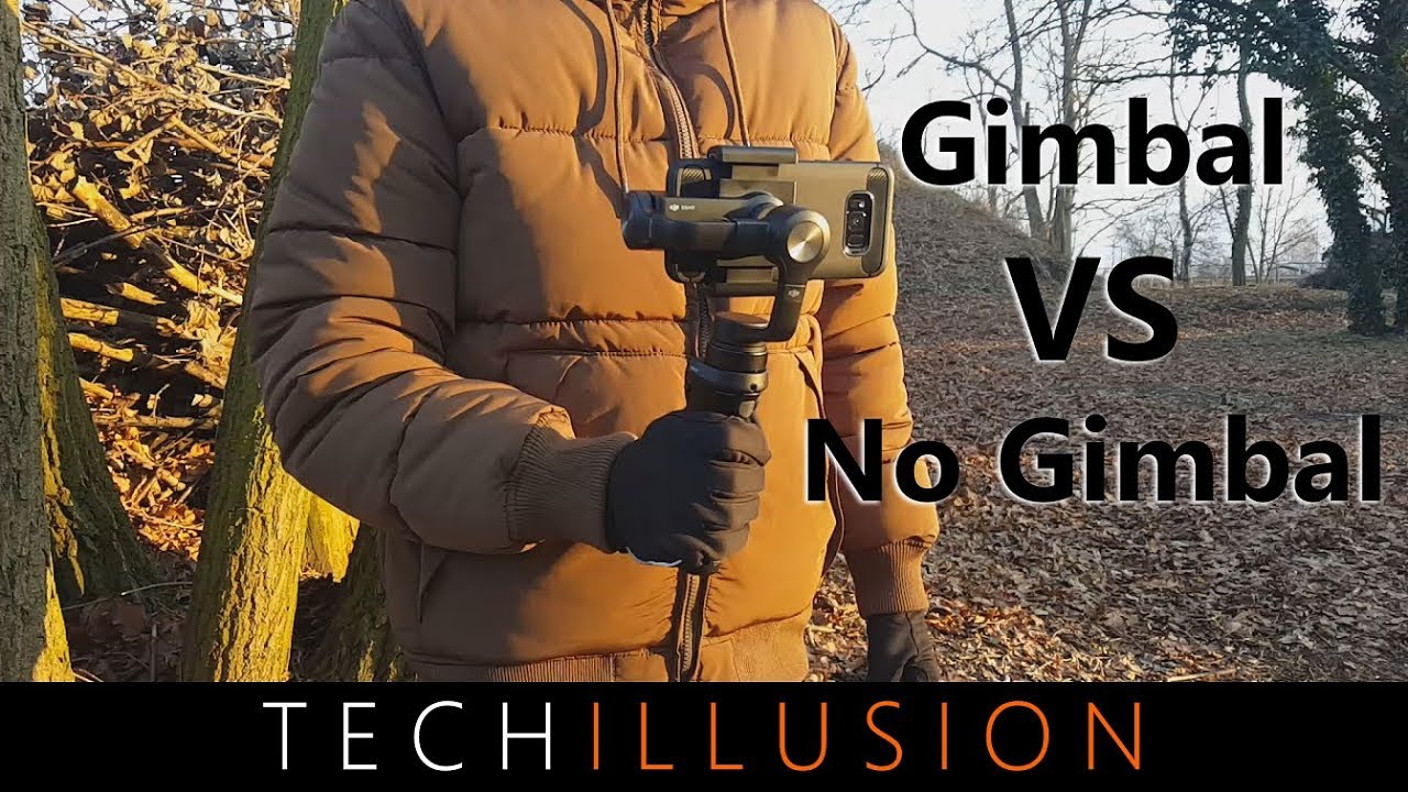 ►Gimbal VS no Gimbal test - DJI Osmo Mobile [2018]