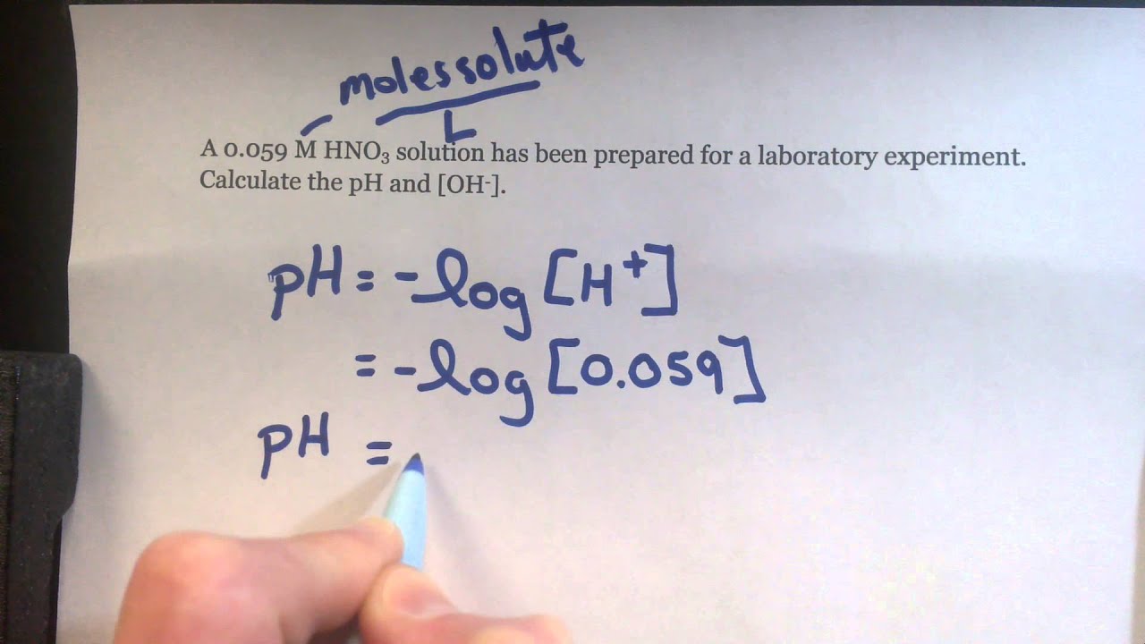 pH Calculation Example 1