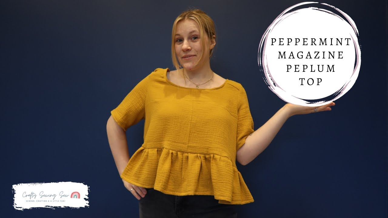 Peppermint Magazine Peplum Top | Crafty Sew Along