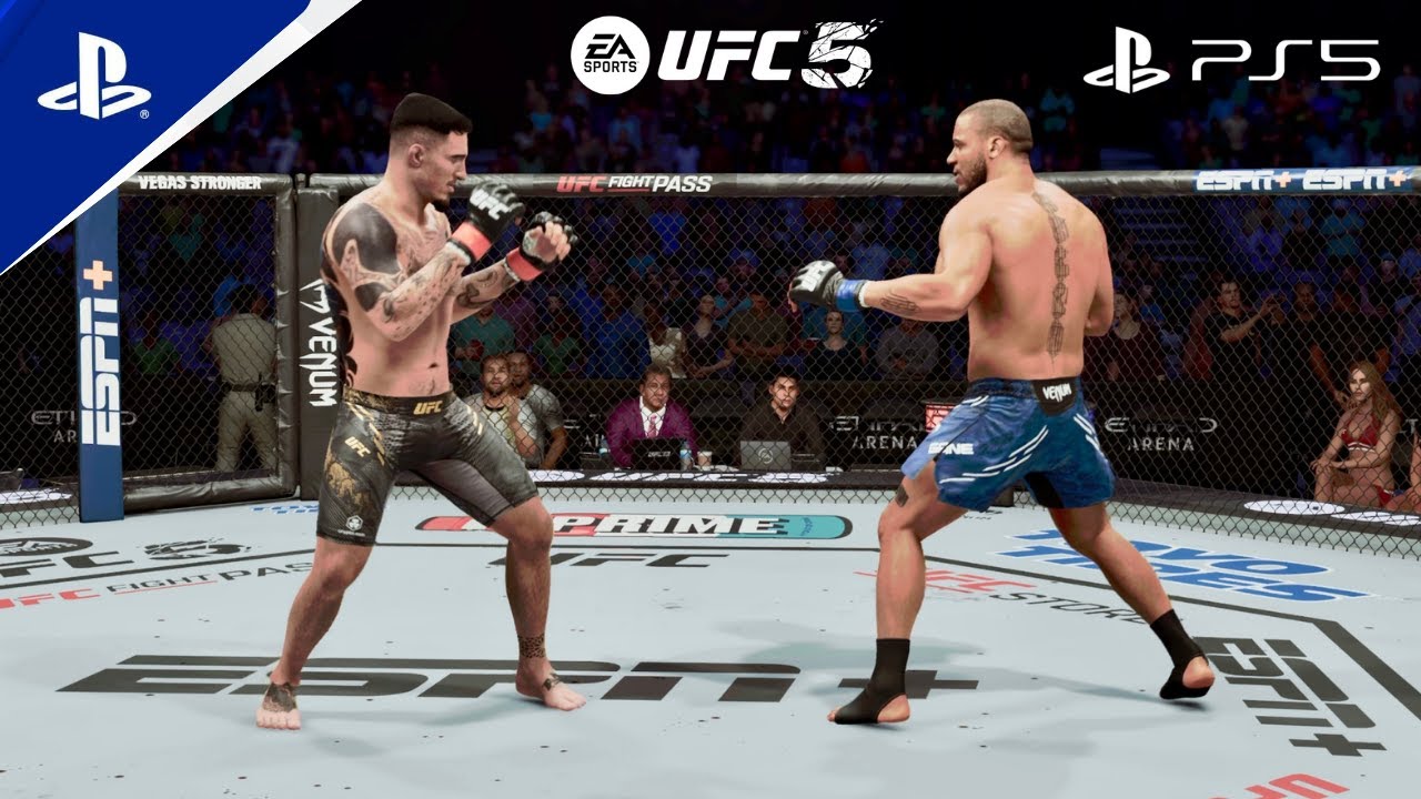 UFC 5 - Tom Aspinall vs Ciryl Gane | Full Fight Gameplay | No Commentary | PS5 2K 60FPS