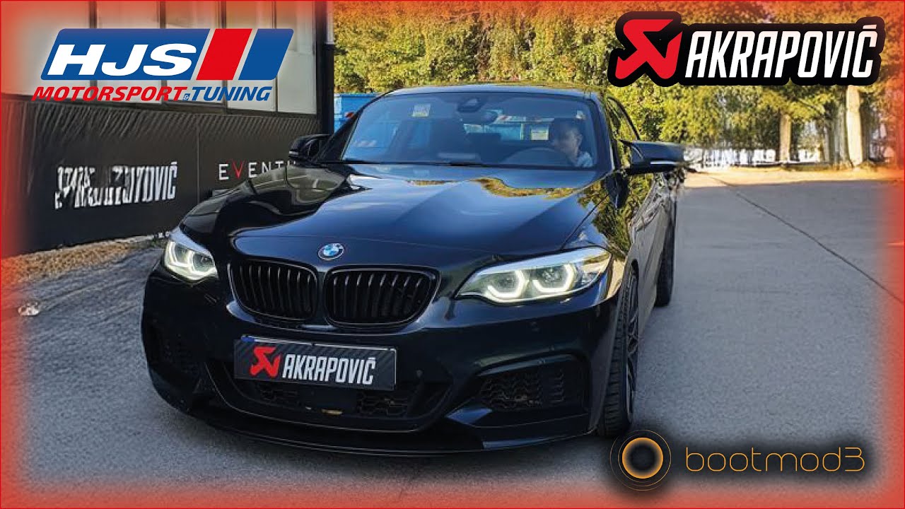 Mehr Sound ! AKRAPOVIC ECE ESD + HJS ECE Downpipe + #bootmod3 Tuning Software passend für BMW M240i