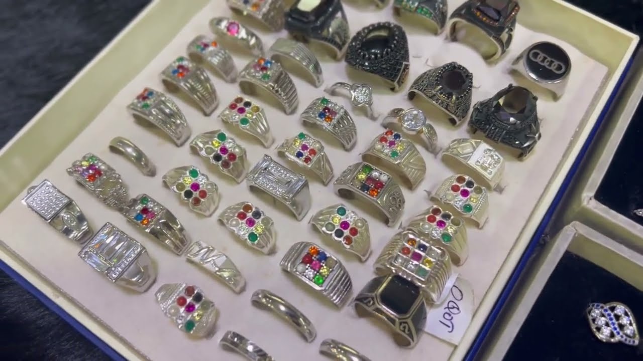 BEST SILVER JEWELLERY IN KERALA PURE 92.5 SILVER RINGS @nikhil1gramgoldadoor 7736517994