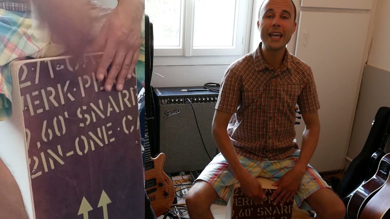Première leçon de Cajon avec Samir POTIER