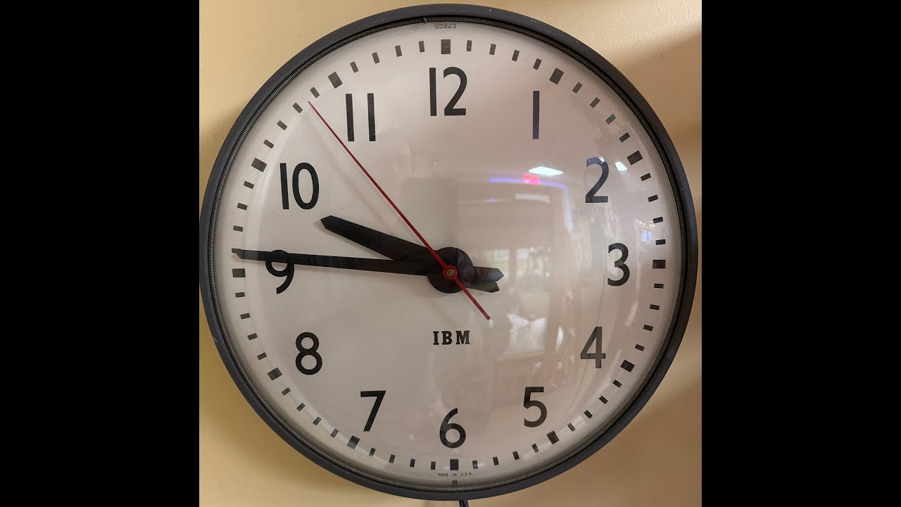 Vintage 1950 IBM Clock repair