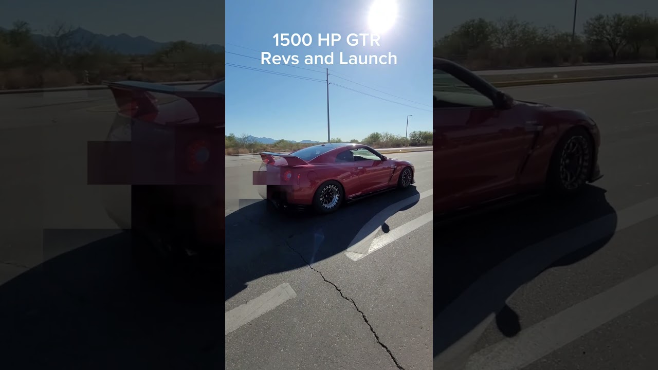 1500 HP GTR Revs and Launch!