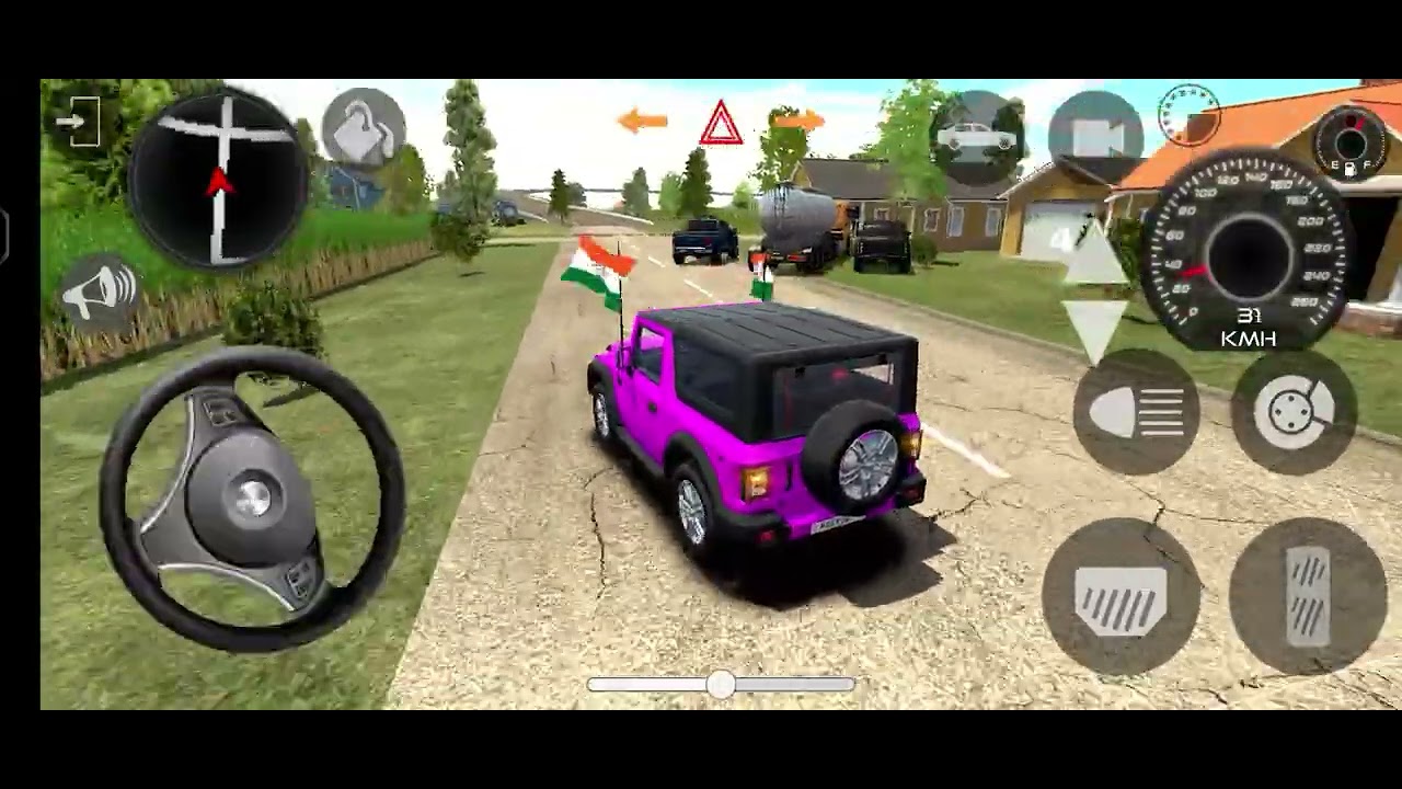 Indian car simulator 3d.modifeid thar offroad