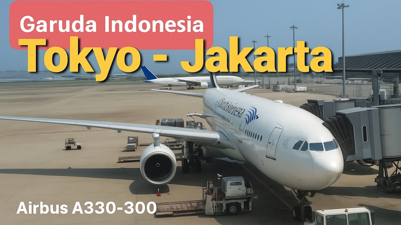 Garuda Indonesia Tokyo Haneda - Jakarta | Airbus A330 PK-GHD Economy Class Flight Report