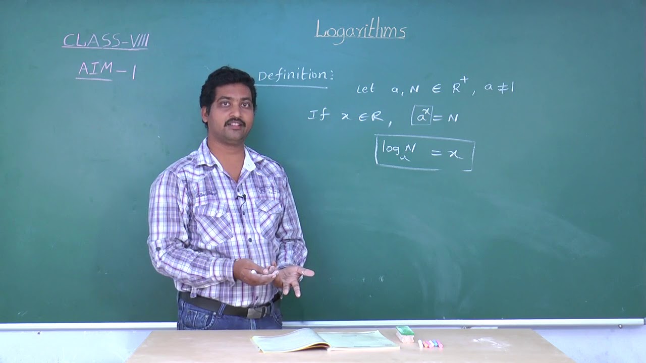 SCTS | 8th Class | Maths | Logarithms | 01_Definition, types of logarithms