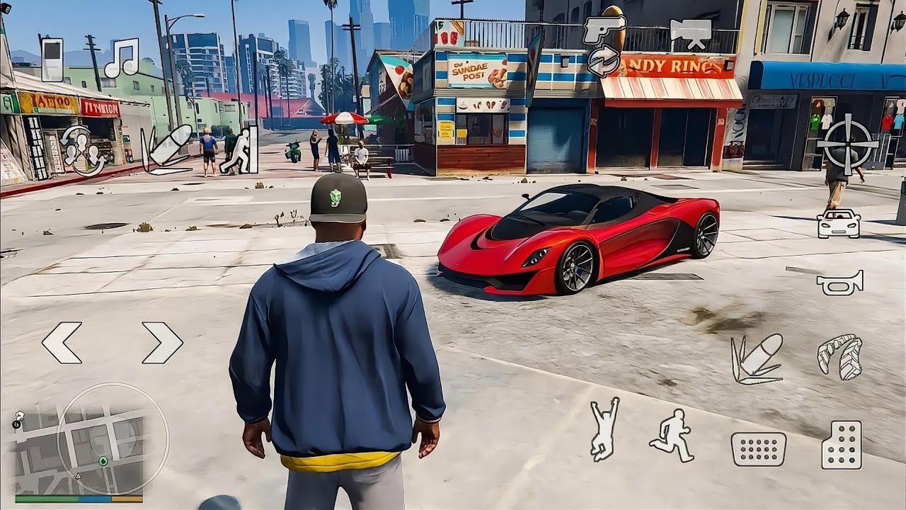 GTA 5 Android Gameplay Offline | Winlator Ludashi V2.8.2 с управлением Input Bridge Touch Control