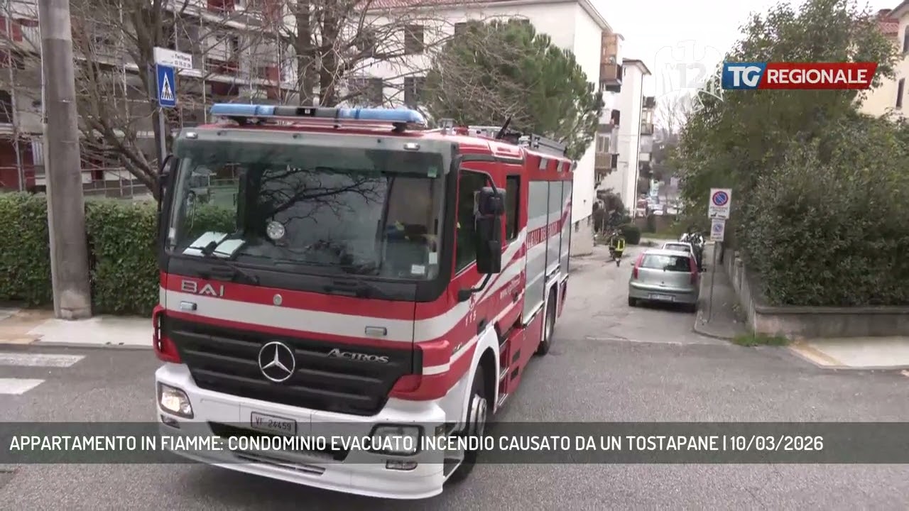 APPARTAMENTO IN FIAMME: CONDOMINIO EVACUATO, INCENDIO CAUSATO DA UN TOSTAPANE | 10/03/2026