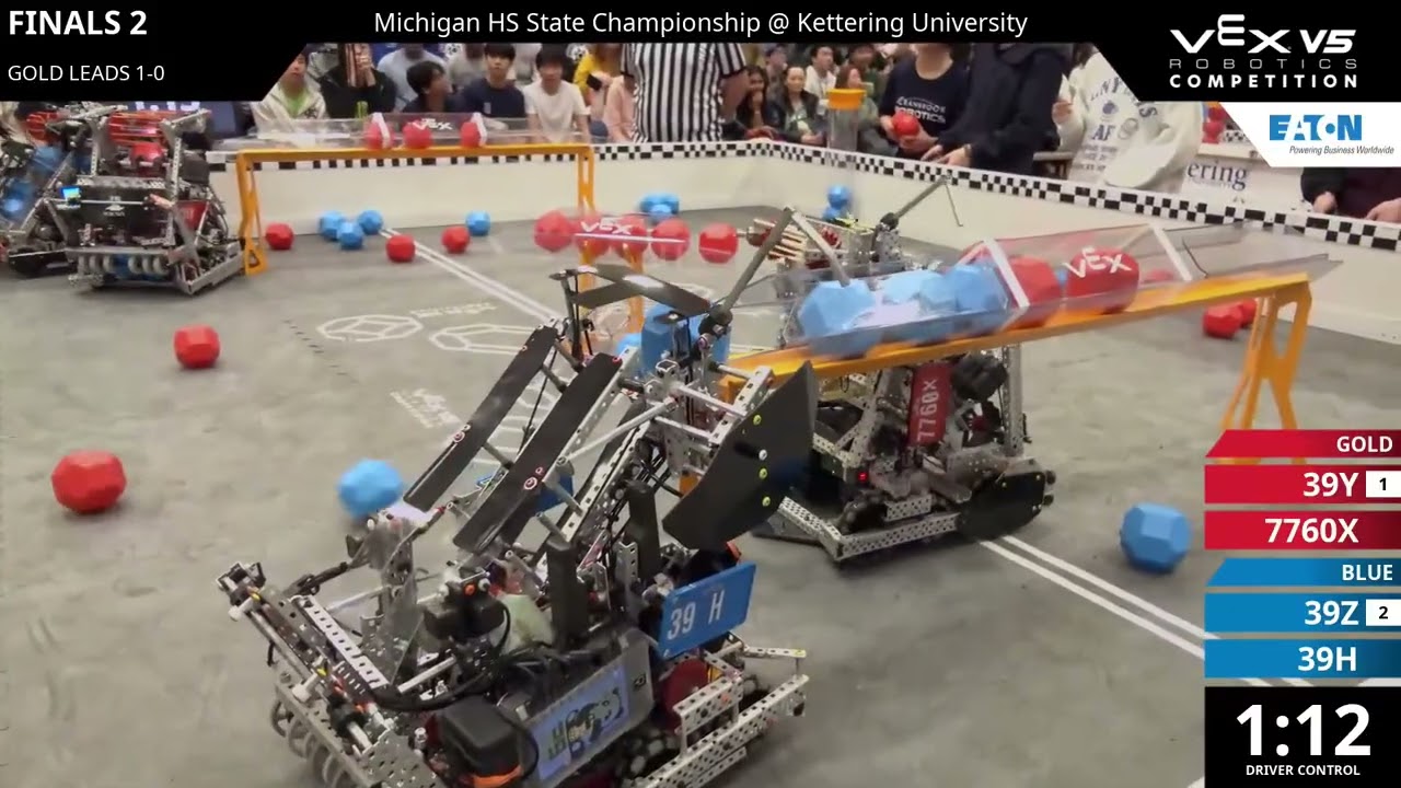 Michigan Regionals : The Final Final - Final #1-2 - 39Y & 7760X vs 39Z & 39H - Auton + Driver