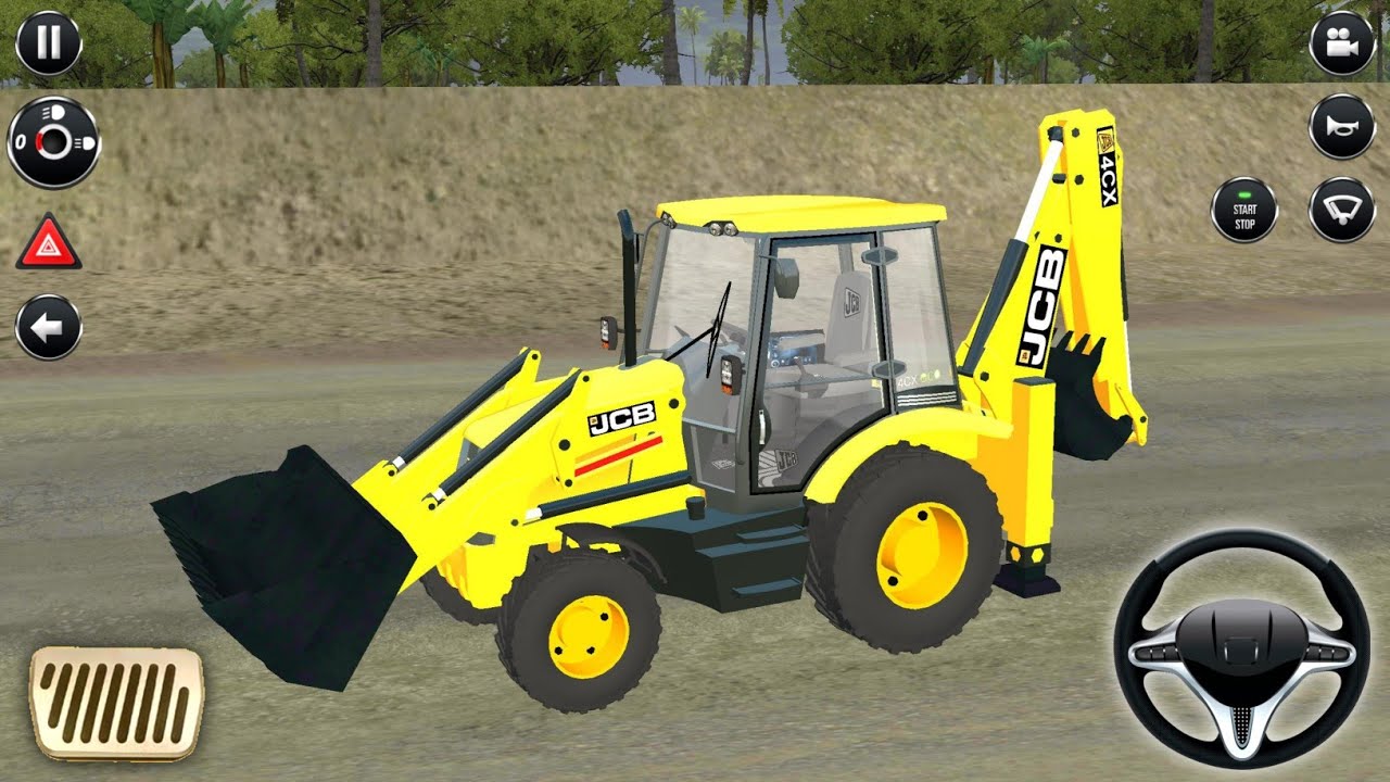 JCB Backhoe Loader Driving - Bus Simulator Indonesia #77 - Android Gameplay