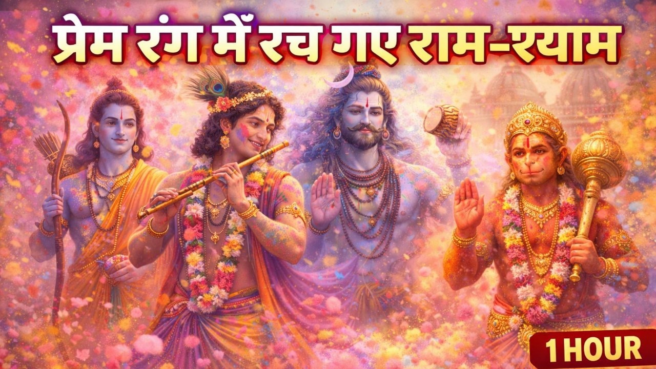 🌸 Holi Special Bhajan 2026 | Shiv Ram Hanuman Krishna | Rangon Mein Bhakti #holispecial