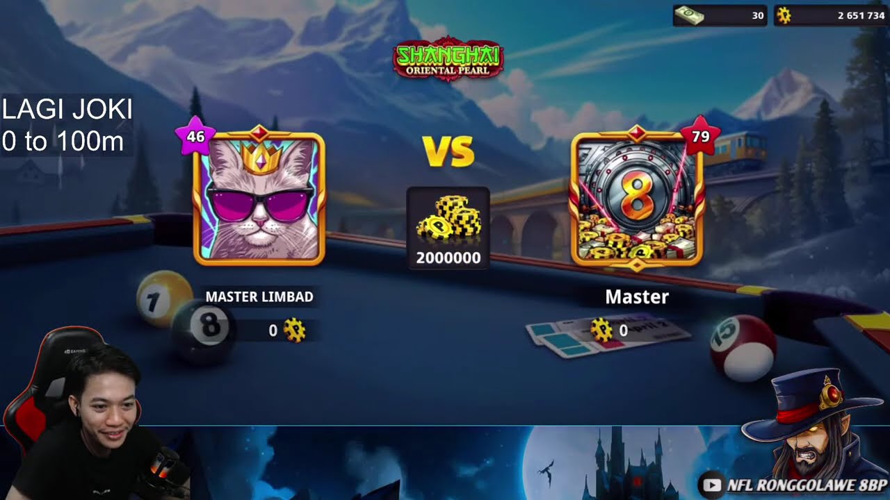 8 Ball Pool 0 COIN to 100M😎
