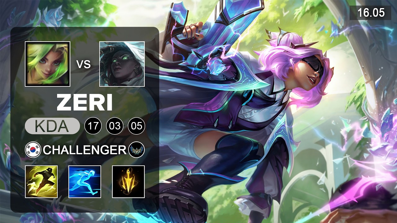 Gumayusi Zeri vs Senna ADC - KR Challenger - Patch 16.05 Season 16