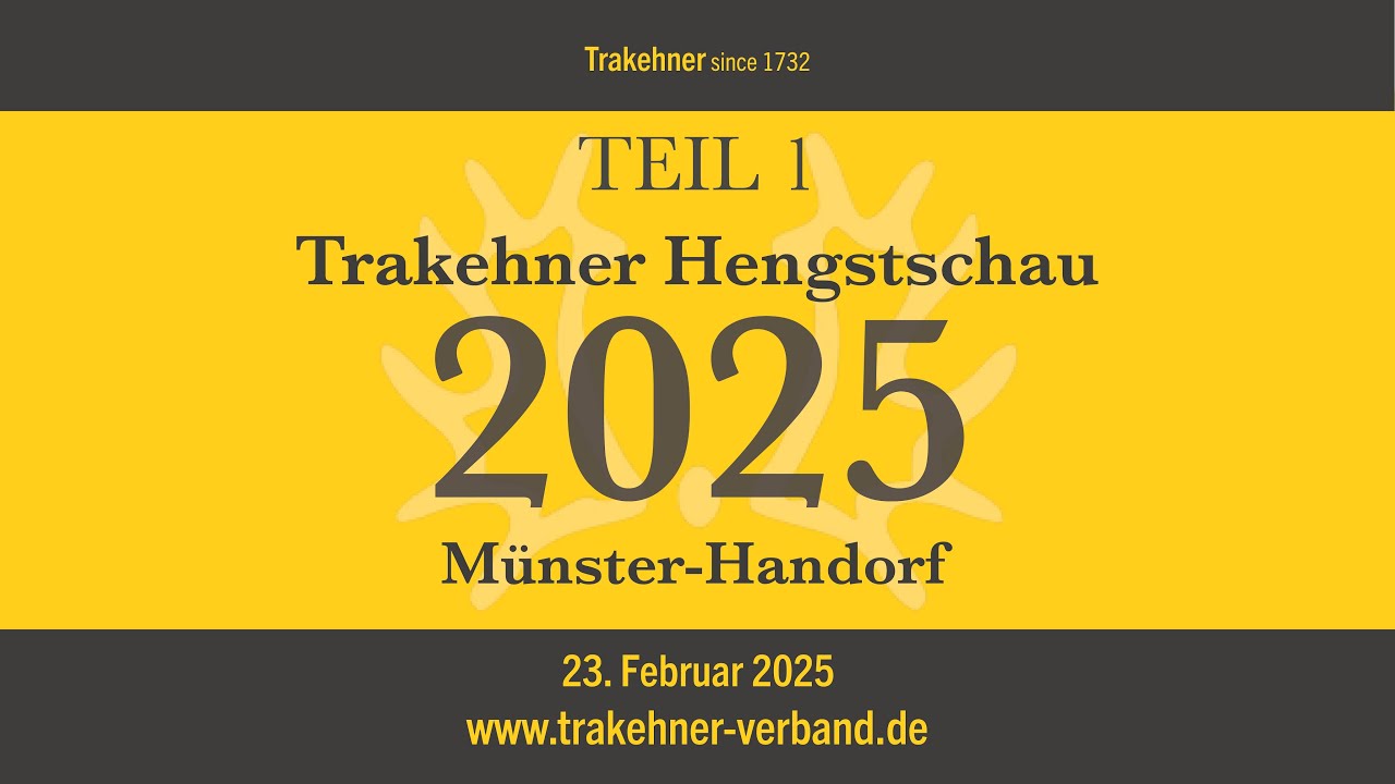 Trakehner Hengstschau 2025 Teil 1