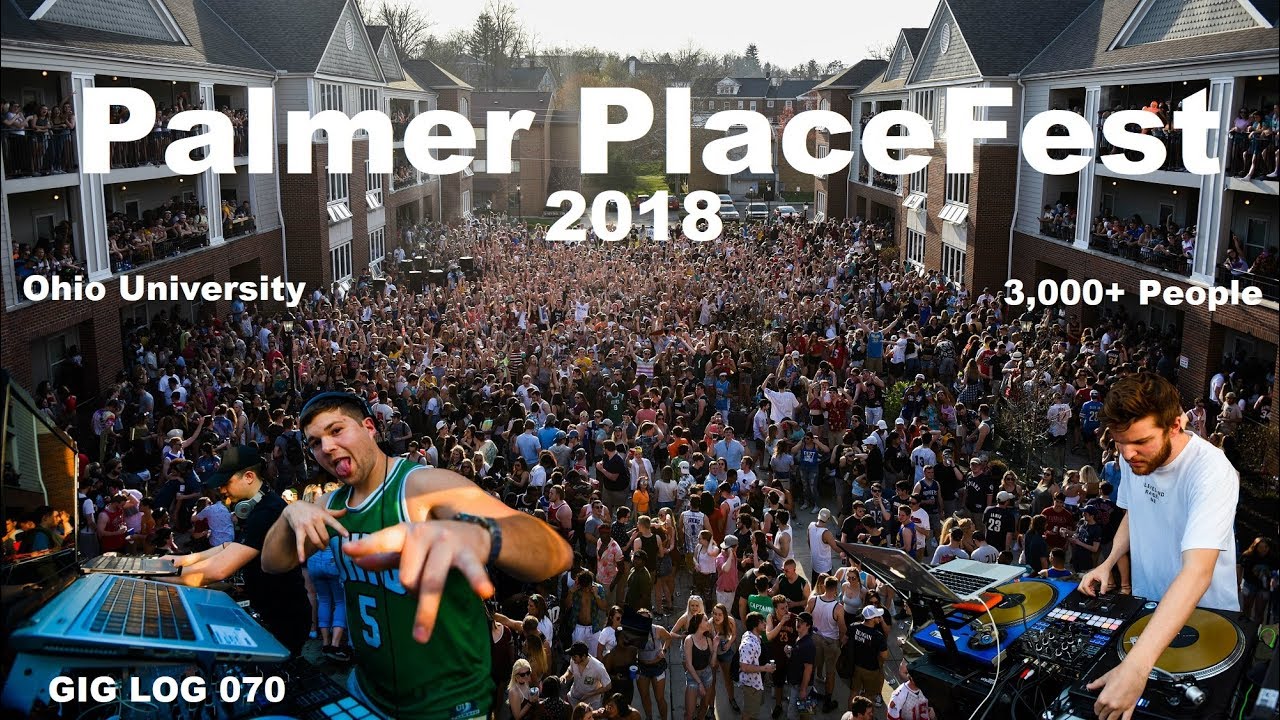 DJ GIG LOG 070 | Palmer Place Fest 2018 | Huge college party | Cops came!