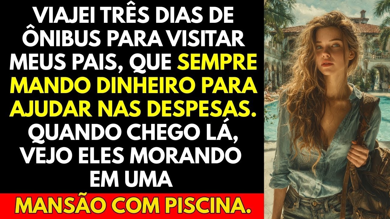 Viajei três dias de ônibus para visitar meus pais, que sempre mando dinheiro para ajudar nas