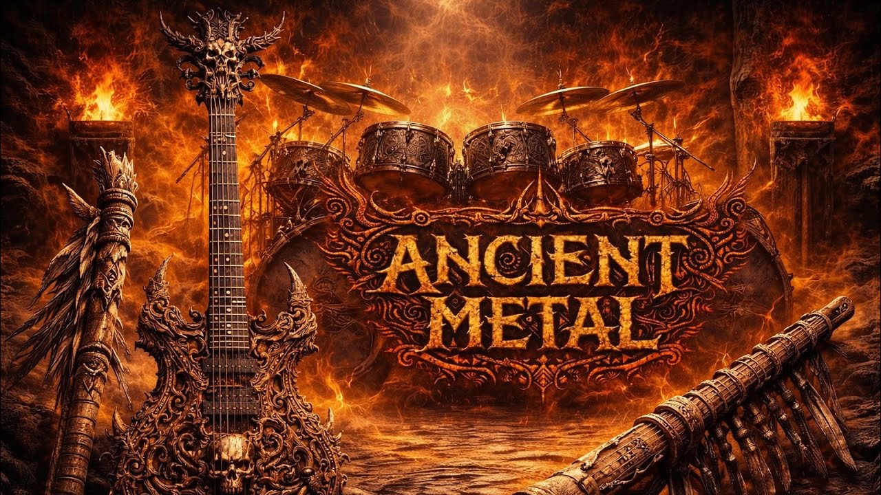 ⚔️ANCIENT METAL | WAR | Instrumental Tribal Drums & Primal Guitars (1 Hour). #metal #ancient