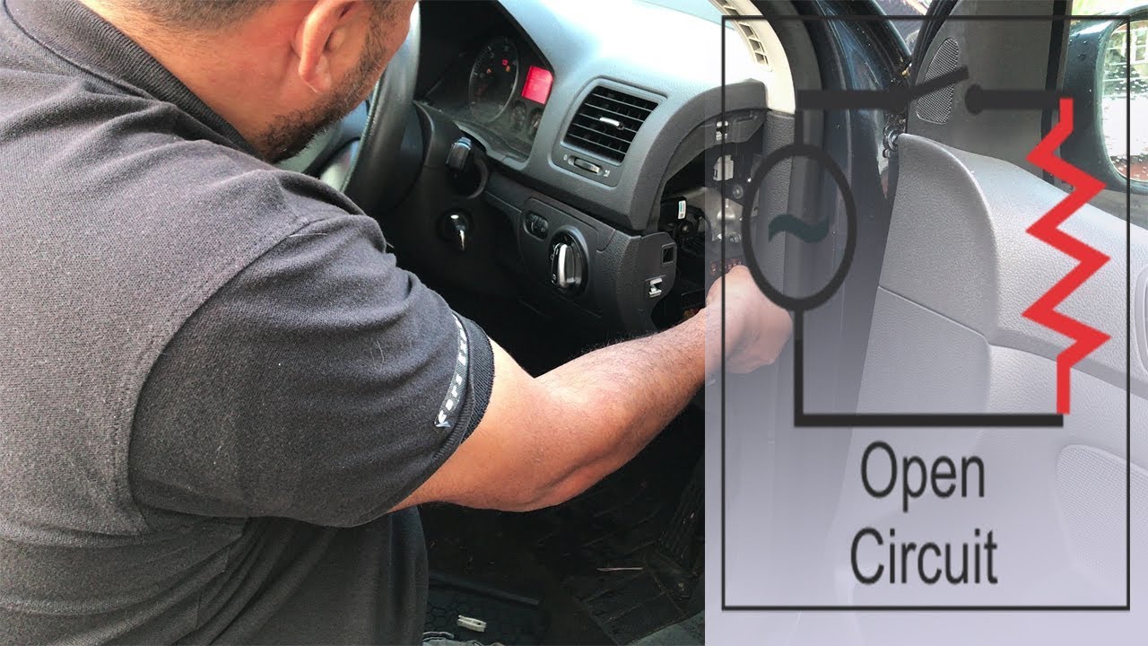 Задний противотуманный фонарь VW Golf mk5 не работает