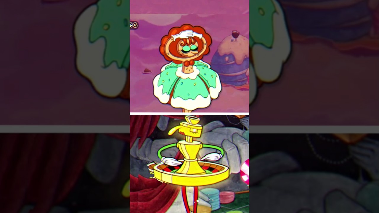 CUPHEAD VS ACECRAFT - Pirouletta & Ms. Cadence (Boss Comparison)