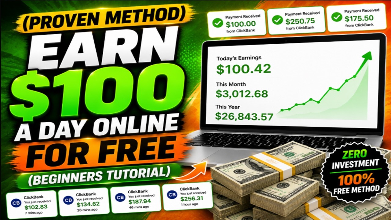 How To Make $100 a Day Online For FREE