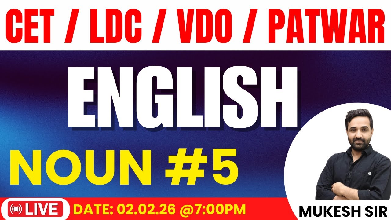 NOUN  PART-5 | | ENGLISH | By: Mukesh sir