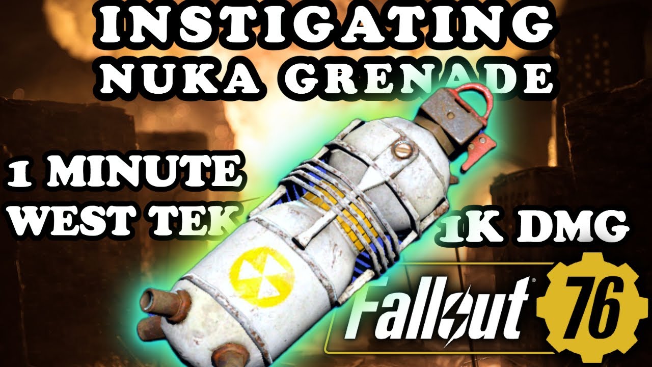Nuka Grenade 1000+ Damage - Complete Guide - 3 Grenade West Tek Clear - Fallout 76