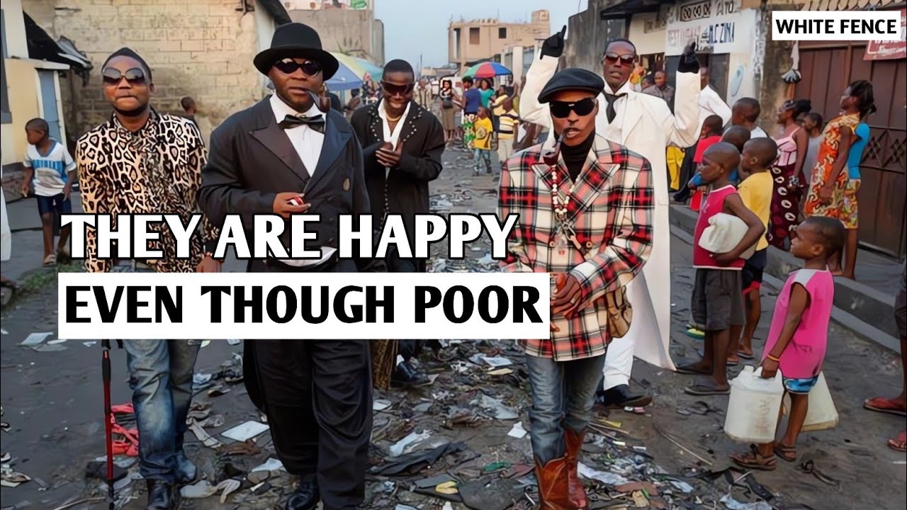 know the la sape culture, willing to be poor as long as you get luxury goods