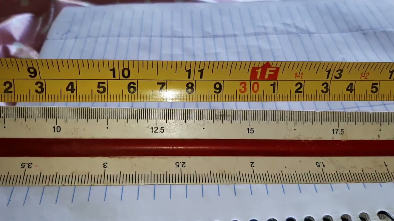 06_ Uso de escalimetro com trena : escala 1:75
