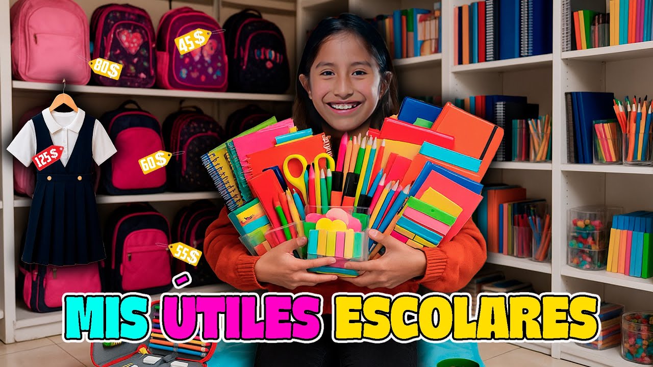 COMPRAMOS TODO para mi ESCUELITA ✏️📚🎒💰 Útiles escolares, uniforme etc.