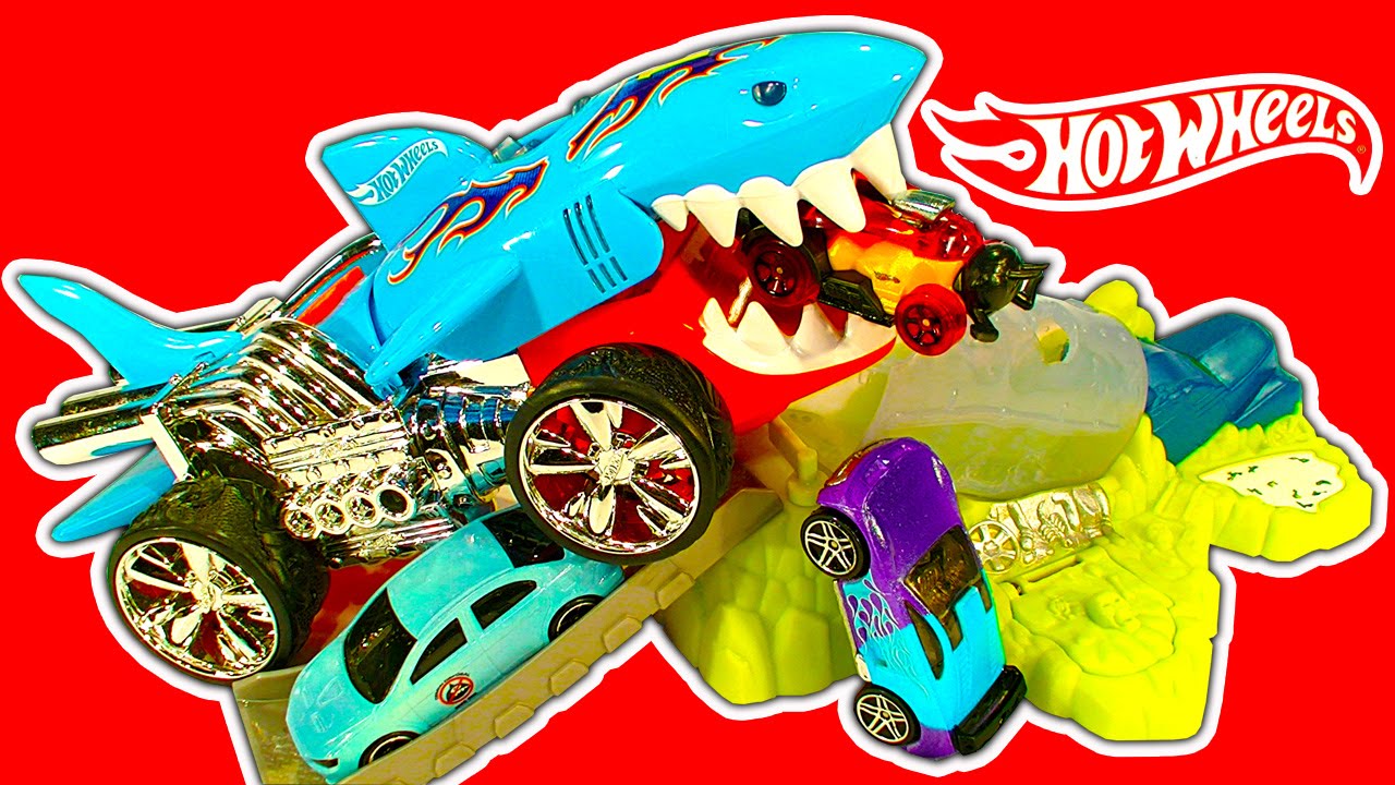 Hot Wheels 3 Color Shifters Playsets Fun Extreme Action Sharkruiser