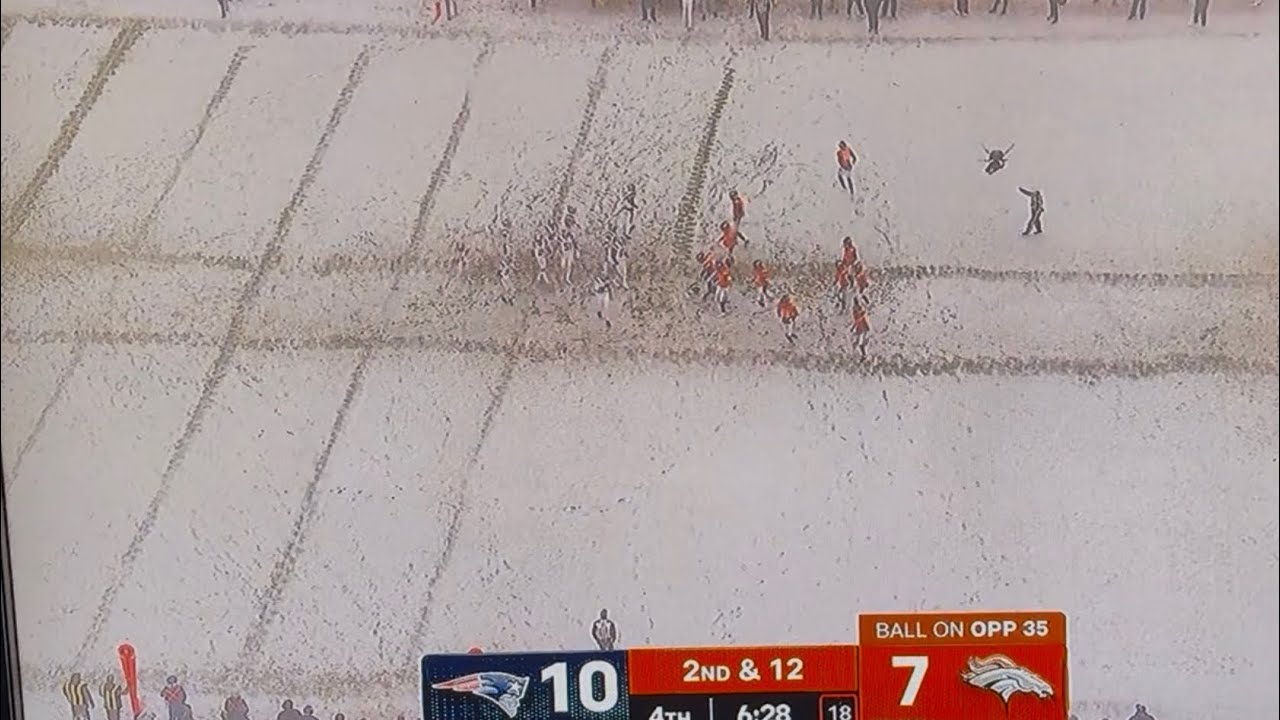 Snow Time Elapse Denver vs, Patriots AFC Title Game 2026