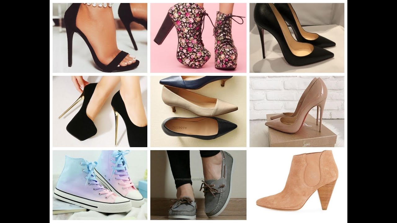 30 different types of shoes for girl with name