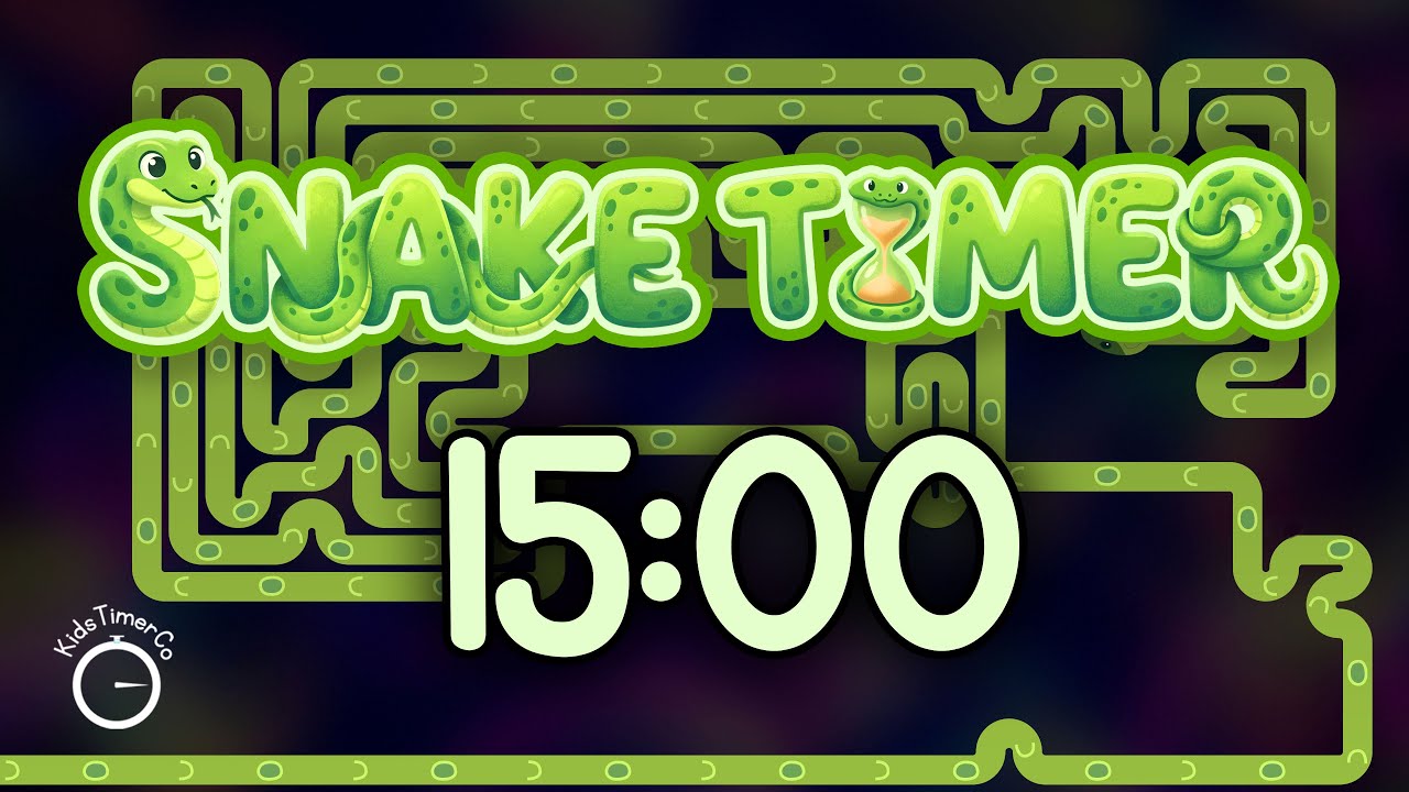 15 Minute Snake Maze Challenge! 🐍 Fun Visual Timer for Kids
