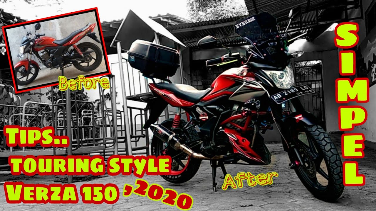 Tips.. Modifikasi (touring style) verza 150, Simpel 2020. 🔩🔩