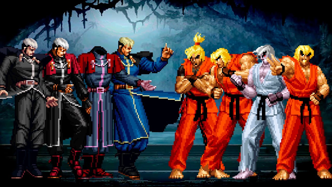[KOF MUGEN] Goenitz Team vs Ken Masters Team