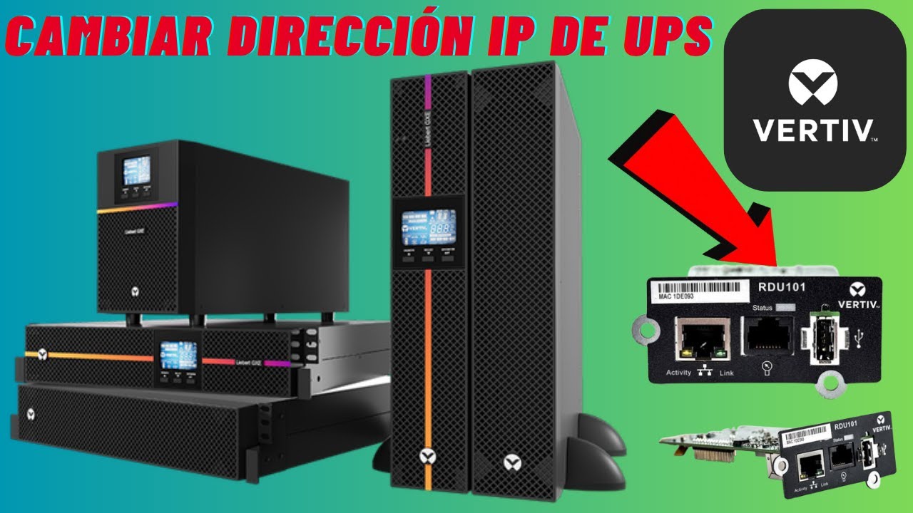 RESET Y CAMBIO DE IP DE  UPS Vertiv Liebert