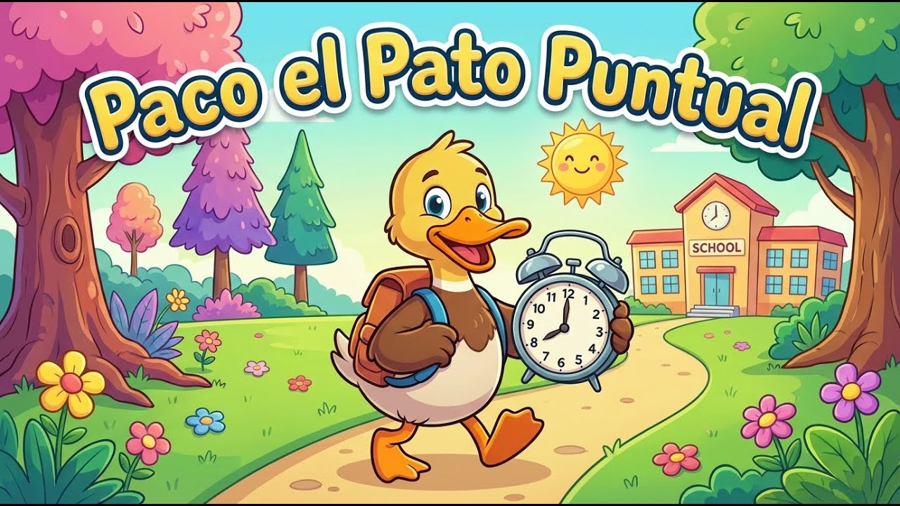 PACO EL PATO PUNTUAL 🦆⏰ CANCION INFANTIL