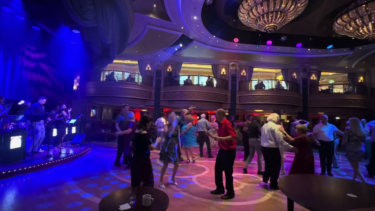 Cunard Queen Elizabeth 2026 New Year. Michelle Heslop, Corbin Elliott, Duet, Boogie Wonderland