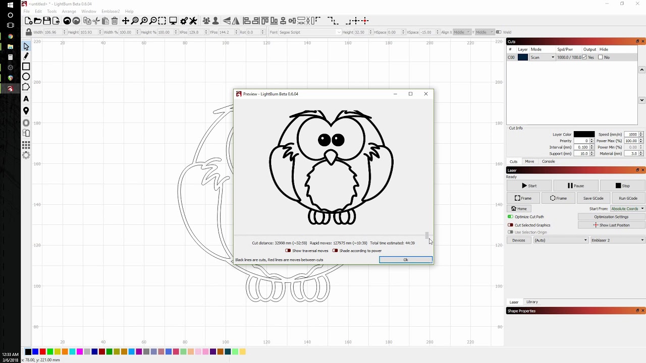 LightBurn Basics #3 - Trace Image and Weld